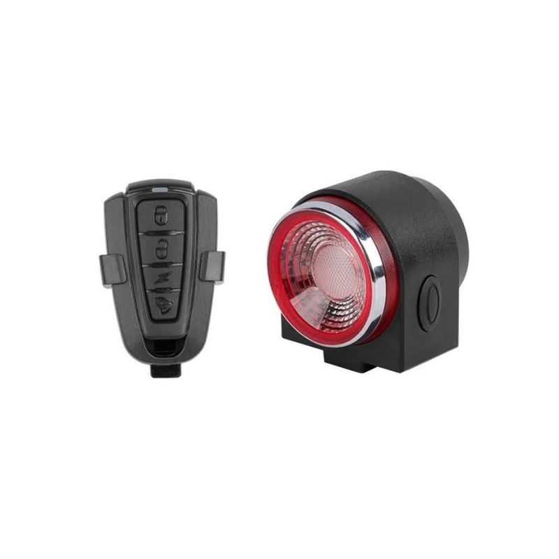 ANTUSI A8 Bicicleta de estrada anti-roubo, trava de alarme, freio automático, ciclismo, luz traseira, controle remoto, luz traseira, bicicleta, MTB, sem fio, campainha