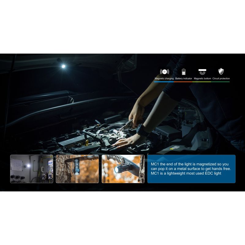 TrustFire MC1 Baton XP-L Oi 1000 Lumens LED compacto mini edc lanterna keychain tocha