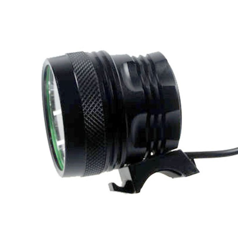 9T6 luz de bicicleta 9 * T6 10800 Lumens 3 modos LED Bicycle farol incluem bateria e carregador - preto