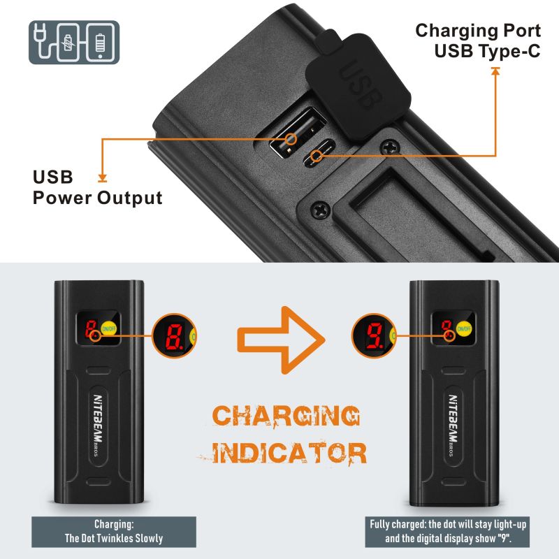 NiteBeam BR05 luzes de bicicleta 5x T6 5000 lumens USB recarregável bicicleta luz frontal e bicicleta cauda luz