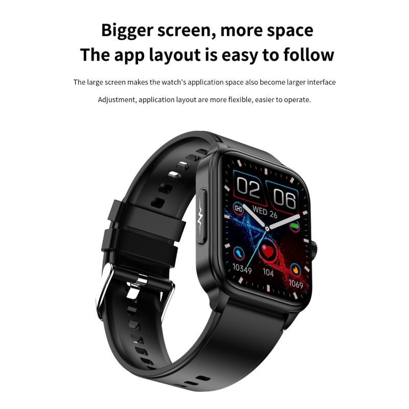 ET540 Blood glucose ECG Body temperature Blood pressure Blood oxygen Heart rate Bluetooth call Smartwatch Fitness Tracker