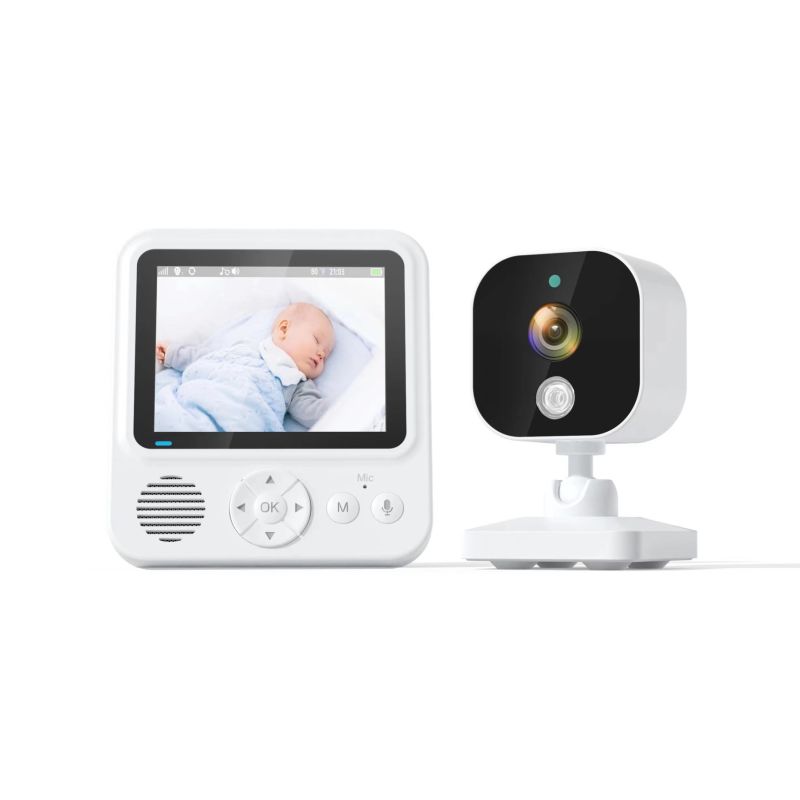 Experience Peace of Mind with AMB900 2.8 Inch Video Baby Monitor 720P HD Night Vision and Two Way Intercom