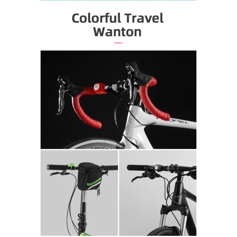 Campainha de ciclismo elétrica ROCKBROS 90 dB buzina à prova de chuva MTB guiador de bicicleta sílica gel shell anel campainha de bicicleta acessórios de bicicleta
