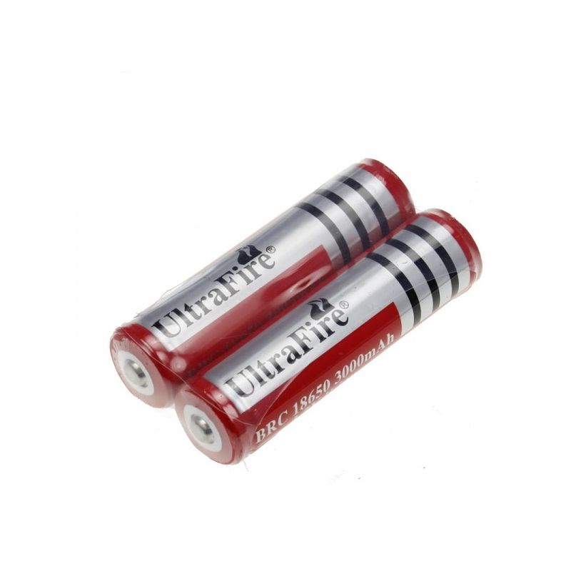 Bateria ultrafire brc 3000mAh 3.7V 18650 com PCB (1 par)