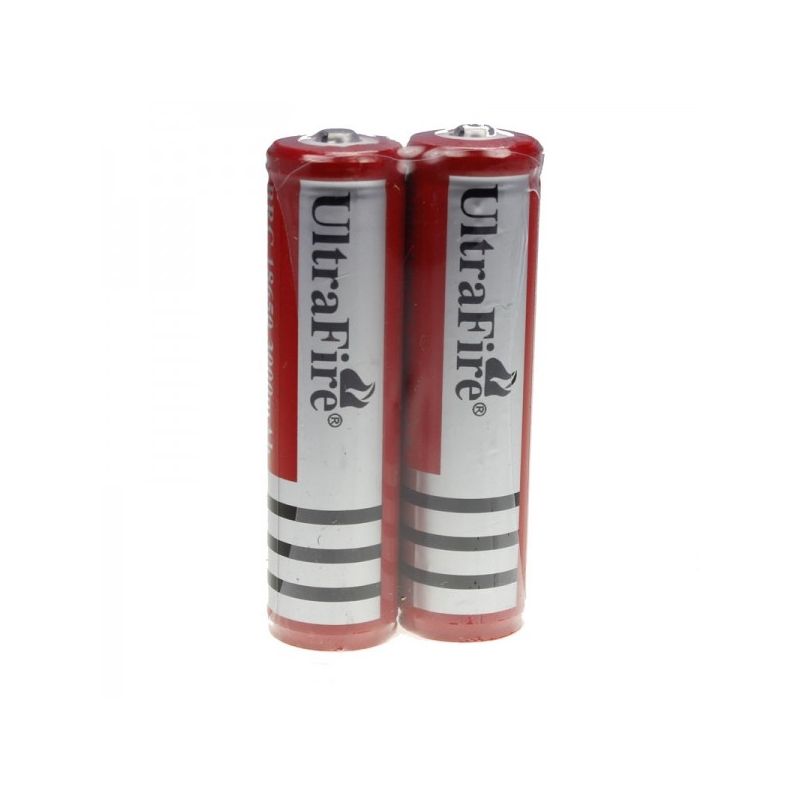 Bateria ultrafire brc 3000mAh 3.7V 18650 com PCB (1 par)