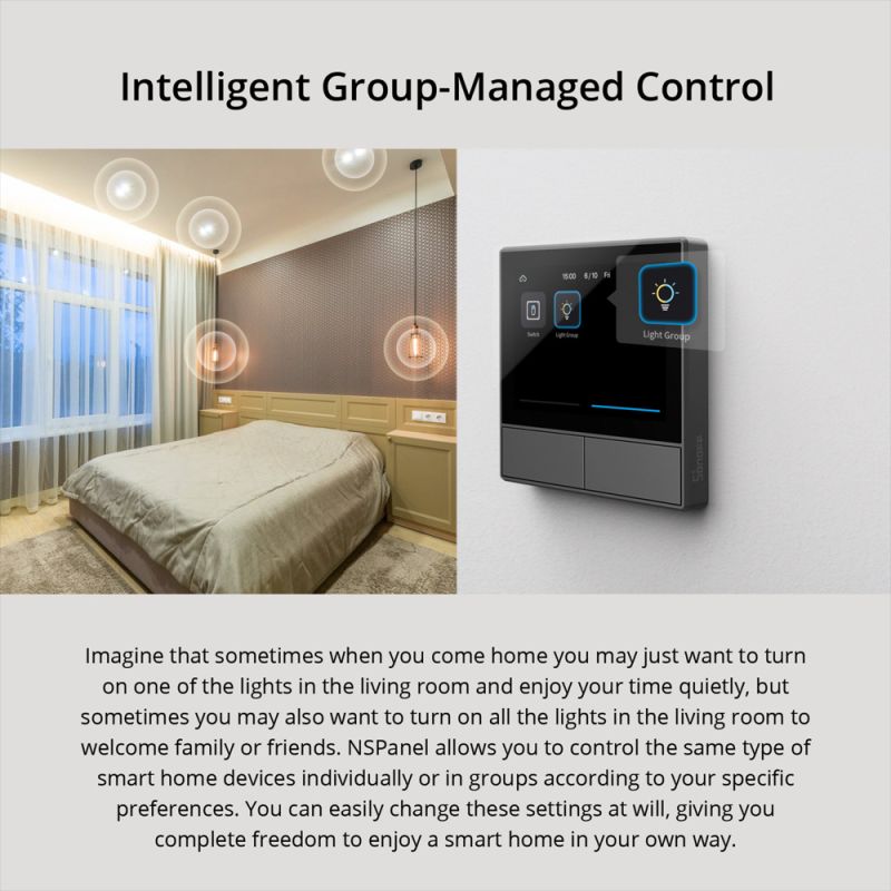 SONOFF NSPanel WiFi Scene Smart Switch All-in-One Control with Touch Screen for Smart Home Automation