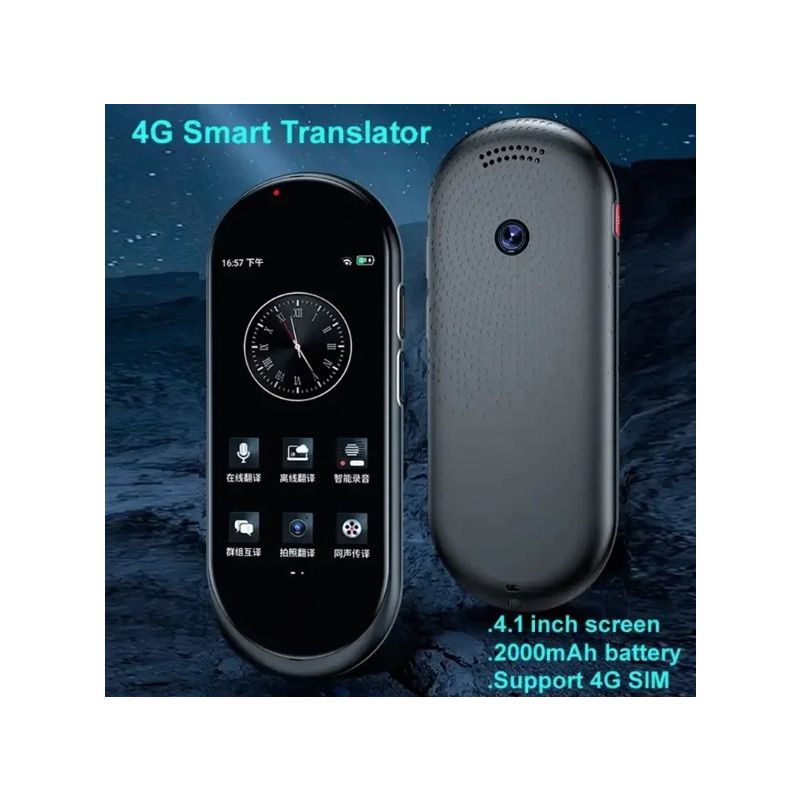 A10 Voice Translator 4.1inch HD Display Multi-Language Travel Companion Seamless Real-time and Offline Translation