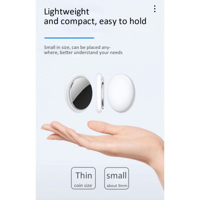 Mini GPS Tracker Bluetooth 4.0 Smart Locator Lightweight Anti-Lost Device for Keys Pets Kids Real-Time Location