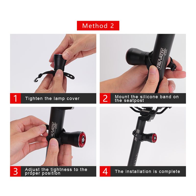 ANTUSI Q5 Smart Bicycle Taillight Brake Sensing LED Cycling Light IPx6 Waterproof Perfect for City Commuting