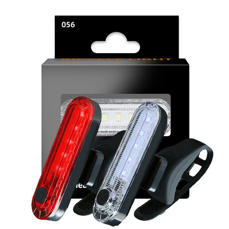 USB Rechargeable Ultra Bright Bike Tail Light with LED Technology Compact Design for Cycling Safety