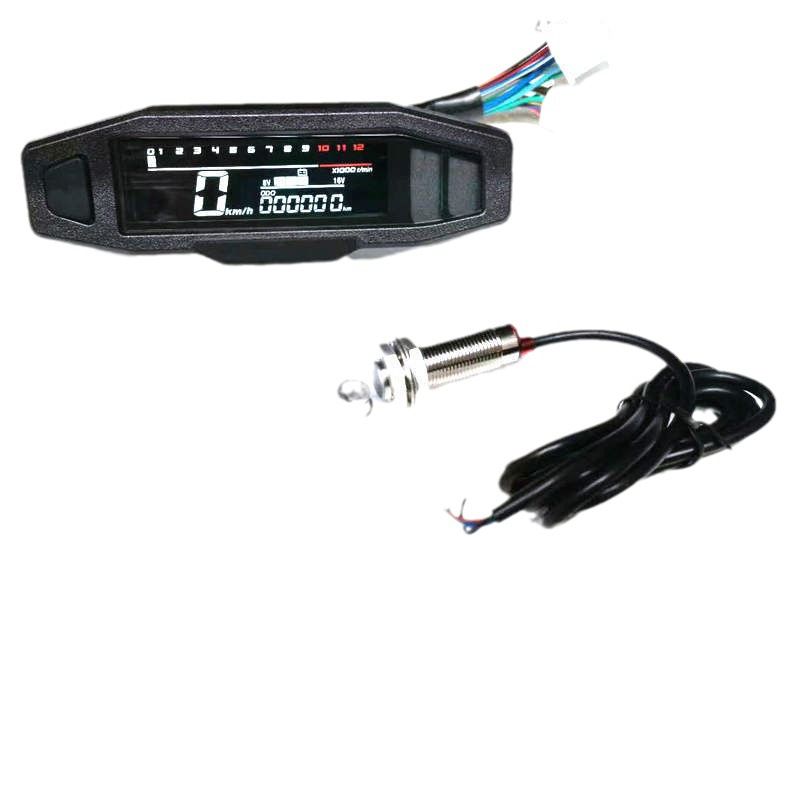Universal RPM Motorcycle Meter Speedometer Digital Odometer with Multi-Function Display Easy Installation