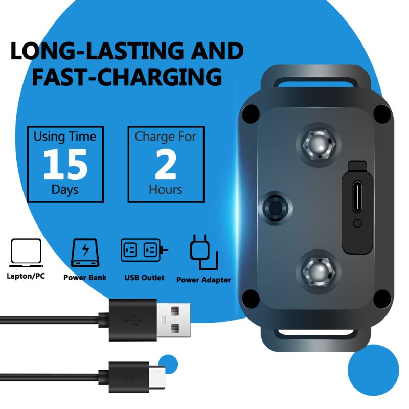 Smart Automatic Anti Barking Dog Collar with Adjustable Training Modes Waterproof Design Bark Detection Tech