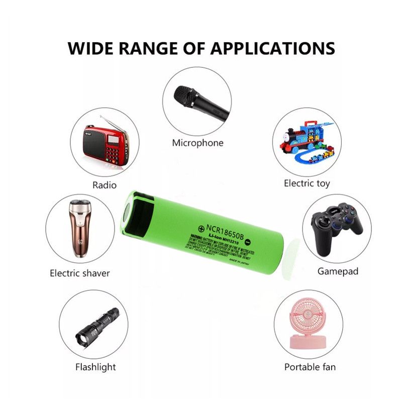 NCR18650B 3400mAh 18650 Li-Ion Rechargeable Battery