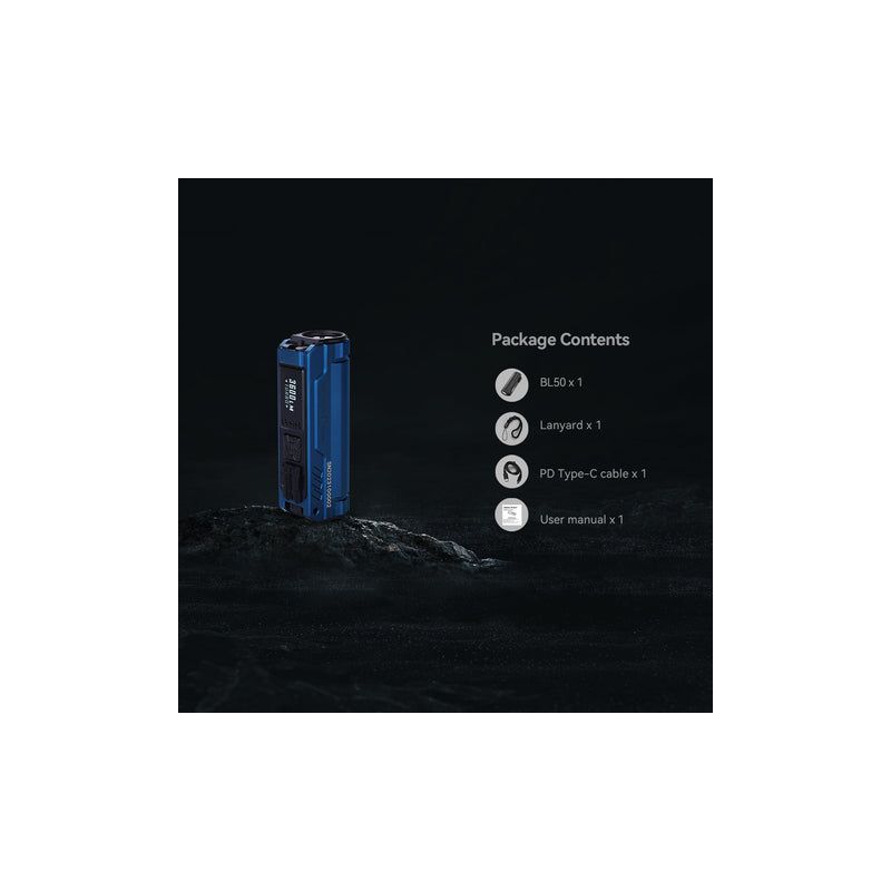 IMALENT BL50 3600 Lumens EDC Flashlight Compact Type-C Rechargeable with OLED Display for Outdoor Adventures