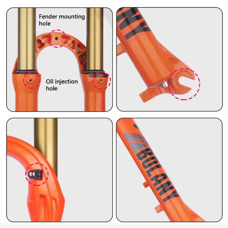 Bolany Mountain Bike Fork 27.5 or 29 Inch High-Performance Air Suspension Shock Absorbing for MTB Enthusiasts