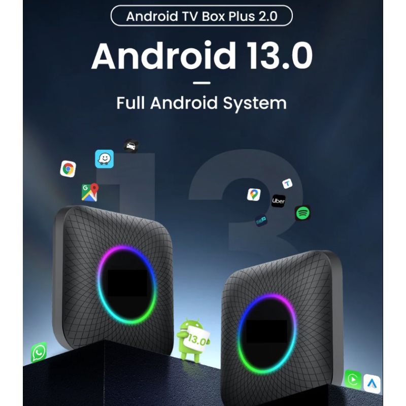 CarlinKit Smart TV Box with Android 13 Wired to Wireless CarPlay Ai Box YouTube Netflix Qualcomm 8-Cores