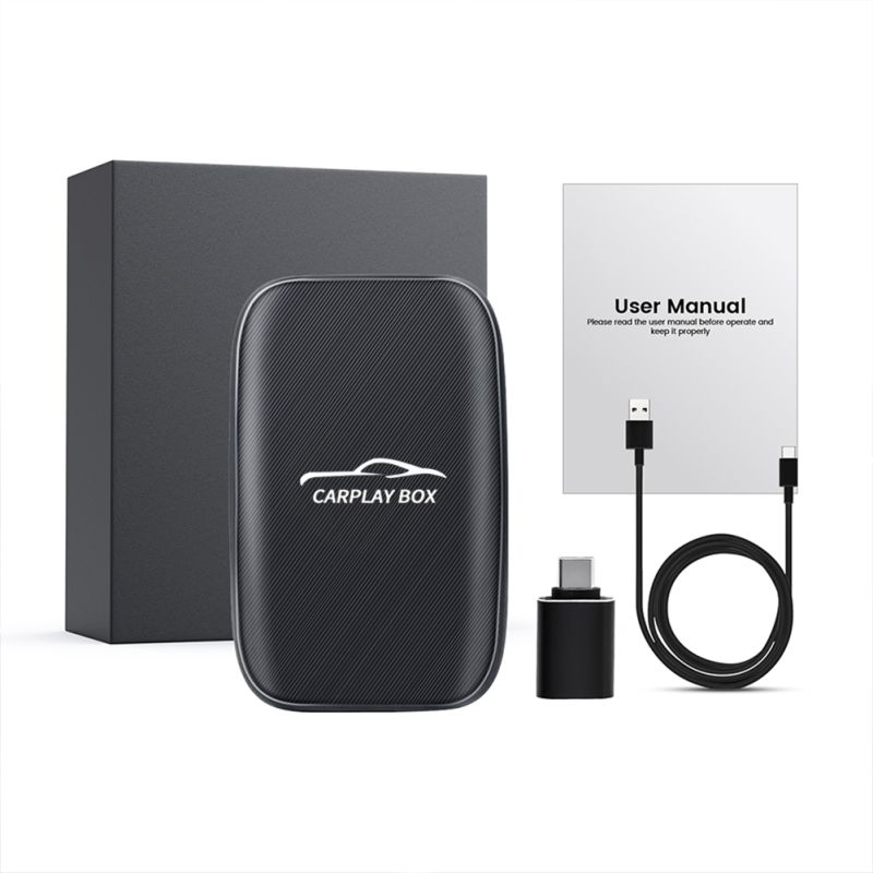 Carplay Box Wireless Android Auto Adapter with Netflix YouTube for Ultimate In-Car Entertainment Device