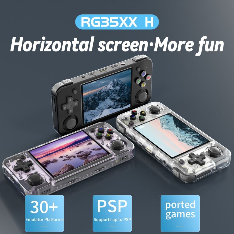 Anbernic RG35XX H Handheld Game Console 5000 Classic Games IPS Display Wireless Controller Retro Gaming