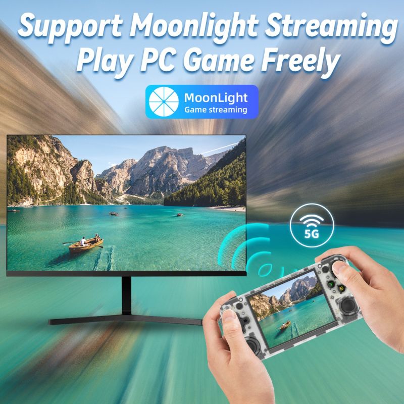 Anbernic RG35XX H Handheld Game Console 5000 Classic Games IPS Display Wireless Controller Retro Gaming