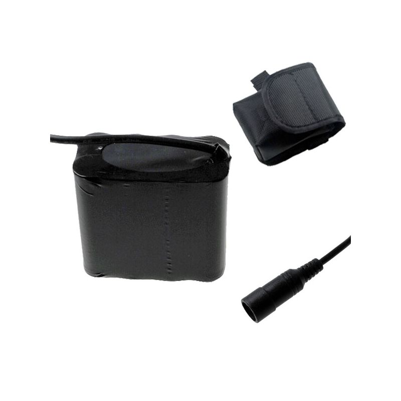 5521 Interface DC 8.4 V 8x18650 17600mAh Bateria de luz de bicicleta para farol de bicicleta LED