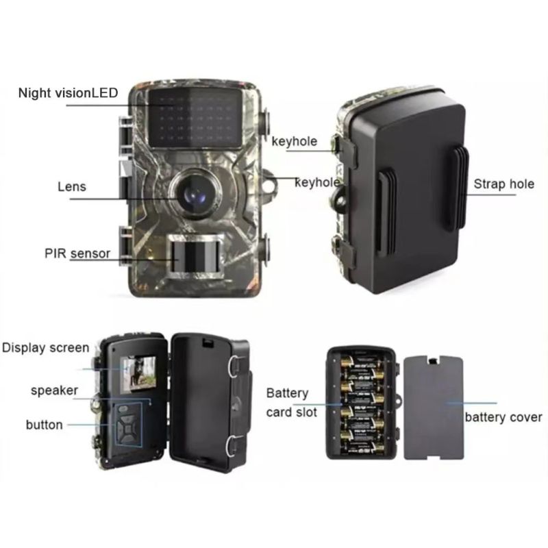 Hunting Trail Camera 940nm Infrared Night Vision Fast Trigger Speed for Wildlife Observation and Security