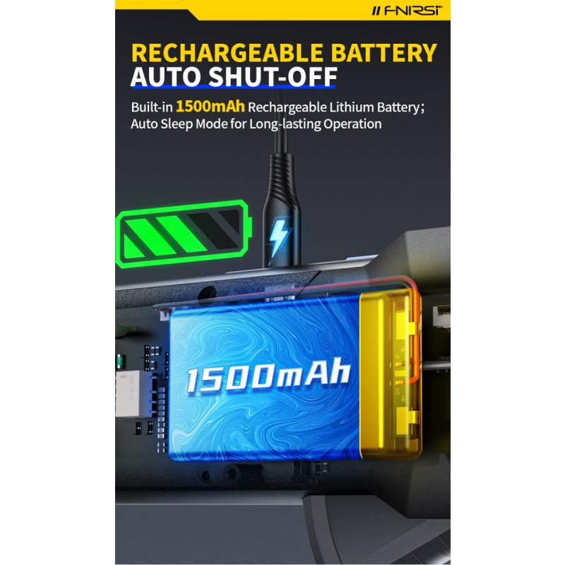 FNIRSI DMC-100 Clamp on Multimeter Fully Automatic Intelligent High Precision Clamp on Meter Ammeter Universal Meter, Measures NCV, AC/DC Voltage Current, Continuity Capacitance Diode Resistance, Temperature