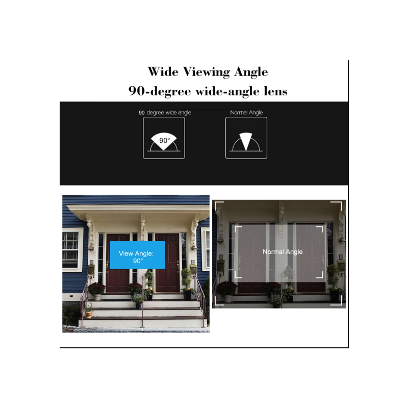 Digital Door Viewer Peephole Door Camera Doorbell 2.8-inch Night Vision Photo Shooting Digital Door Monitoring for Home Security