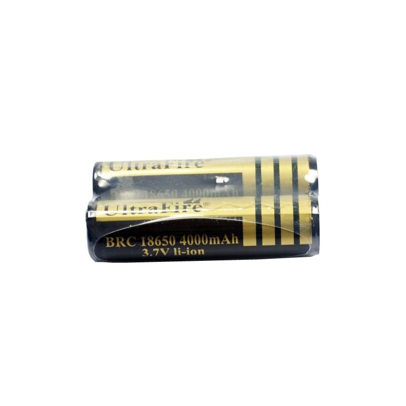 Ultrafire protegeu BRC 4000mAh 3.7V 18650 Bateria recarregável de Li-ion (1 par)