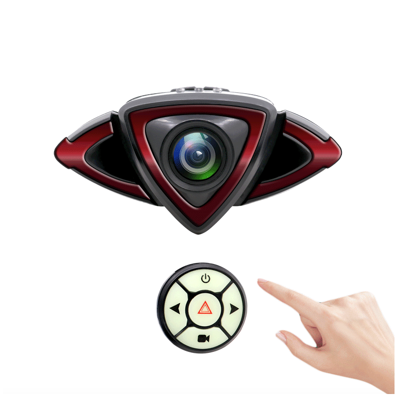 Bicycle Tail Light Recorder 1080P Camera with Smart Wireless Remote Dual Functionality for Cycling Safety