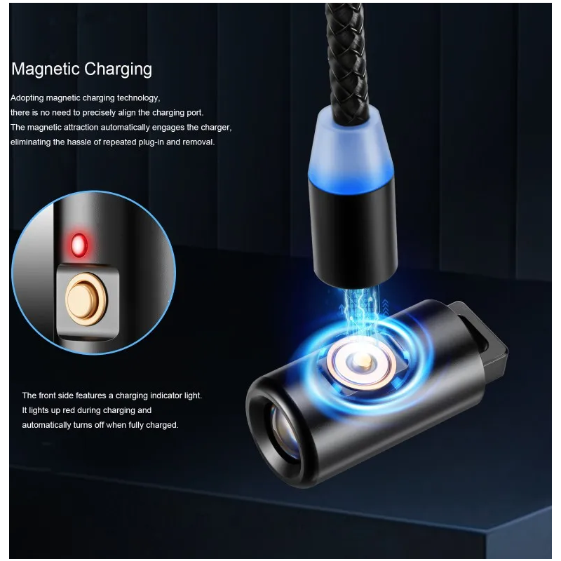 Mini Flashlight LED Rechargeable Camping Hiking Keychain Light with Necklace