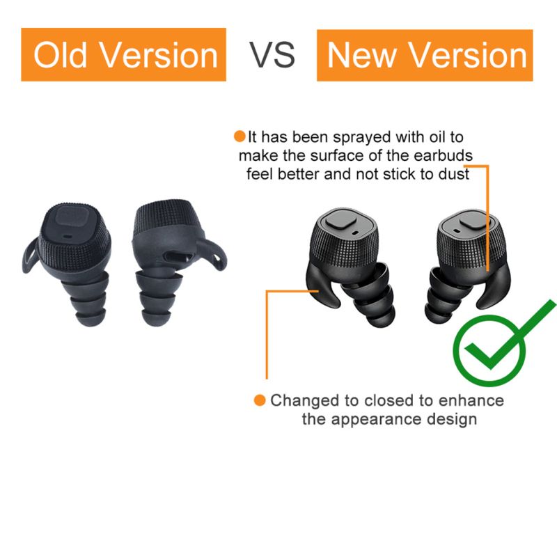 EARMOR M20 Tactical Earbuds Noise Cancelling Electronic Earplugs for Law Enforcement High Noise Environments