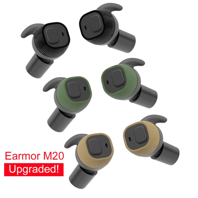 EARMOR M20 Tactical Earbuds Noise Cancelling Electronic Earplugs for Law Enforcement High Noise Environments