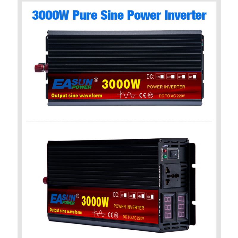 EASUN Pure Sine Wave Power Inverter 2000W to 5000W High-Performance DC to AC Converter for Home and Outdoor