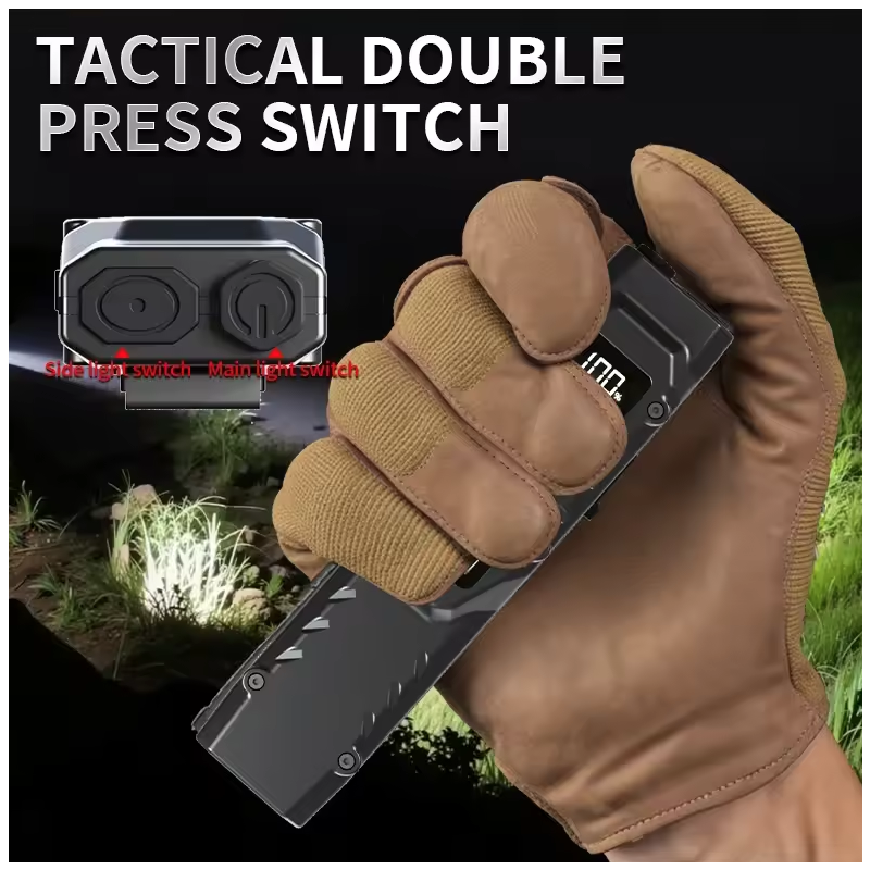 NiteBeam EDC29 LED Flashlight Aluminum Alloy Ultra-Thin EDC Rechargeable LED Flashlight Portable COB Work Light