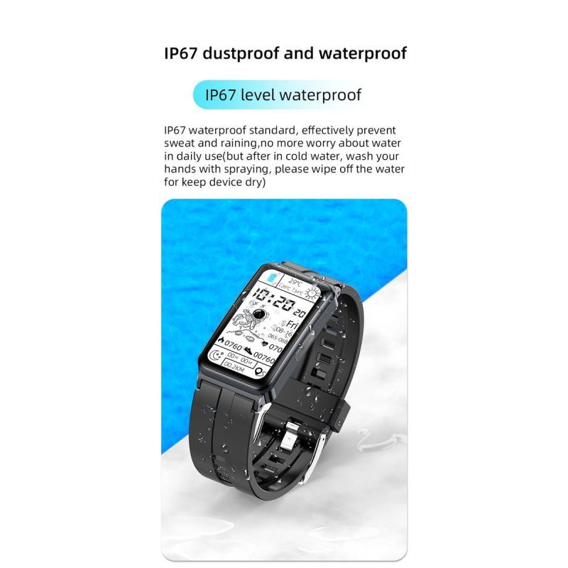 EP01 Blood Glucose Sugar Smart Watch ECG HRV heart rate temperature 1.47