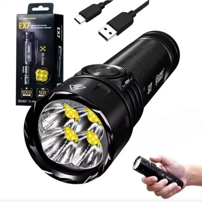 Nitecore EX7 6000 Lumen USB-C Rechargeable Flashlight 