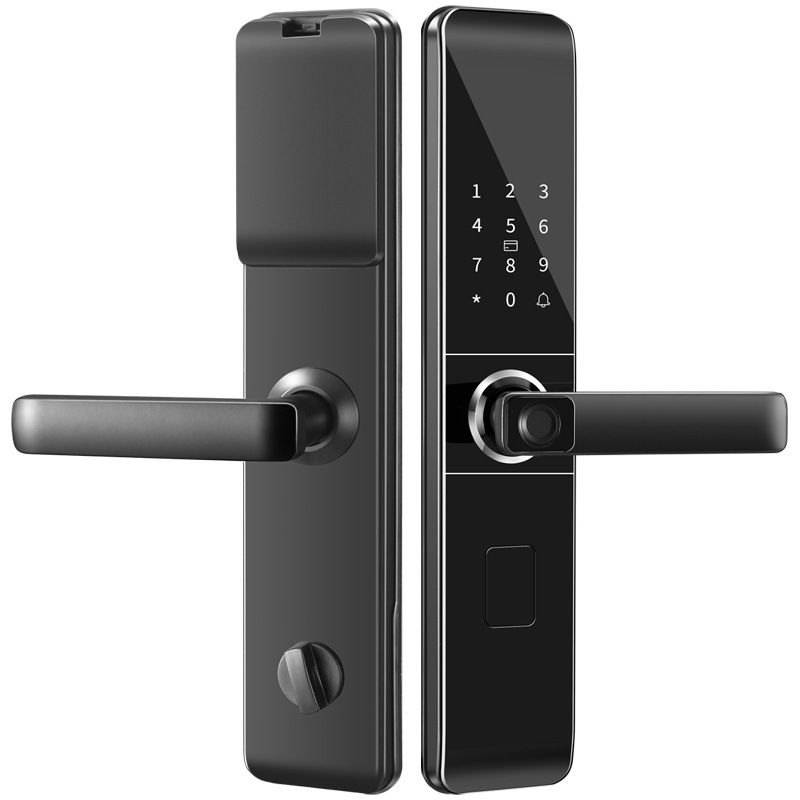 Electronic Smart Door Lock Biometric Fingerprint Keyless Entry Sleek Design Family Friendly Home Security