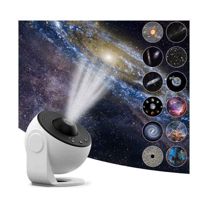 Night Light Galaxy Projector 12-in-1 Planetarium Lamp for Kids with 360° Rotate Soothing Ambiance