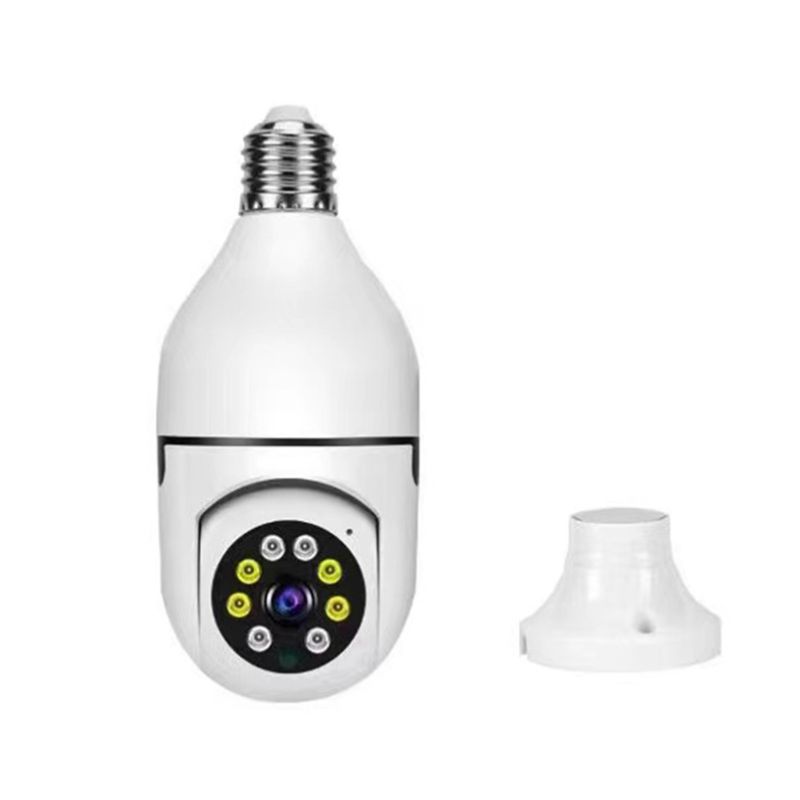 5G Wifi E27 Lâmpada Câmera de Vigilância Visão Noturna Cor Total Rastreamento Humano Automático 4X Zoom Digital Vídeo Monitor de Segurança Cam