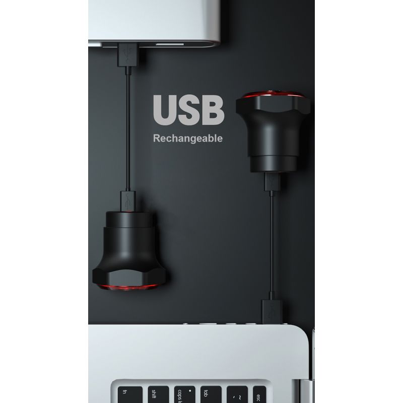 Bicicleta esperta luz traseira luz auto start parar freio ipx6 À prova d 'água usb carga ciclismo cauda taillight bike led luzes