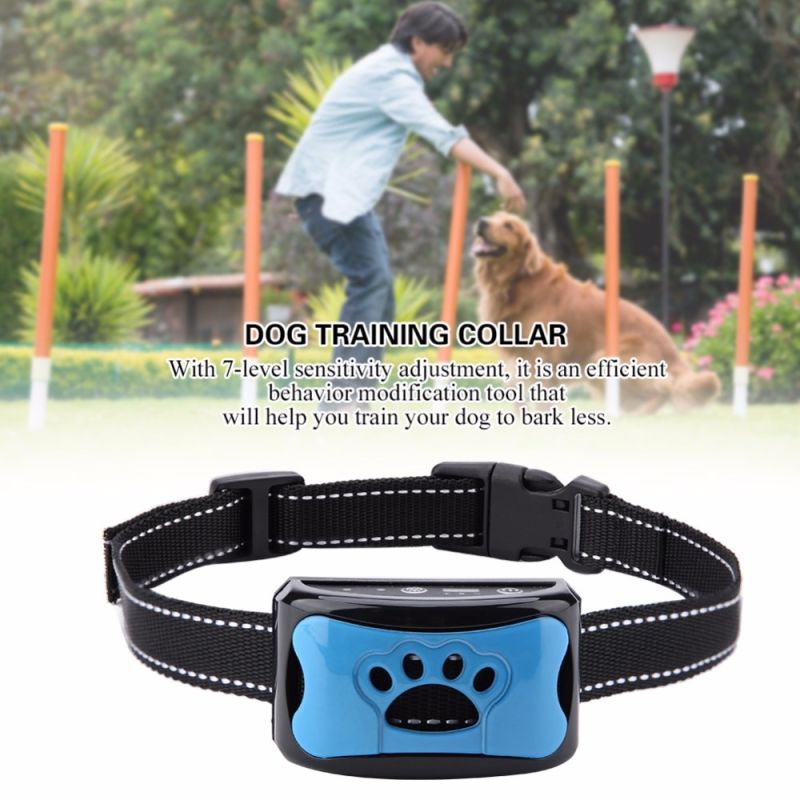 Cão de estimação anti barking dispositivo usb elétrico cães ultrassônico treinamento cão parar de latir vibração anti casca gola dropship