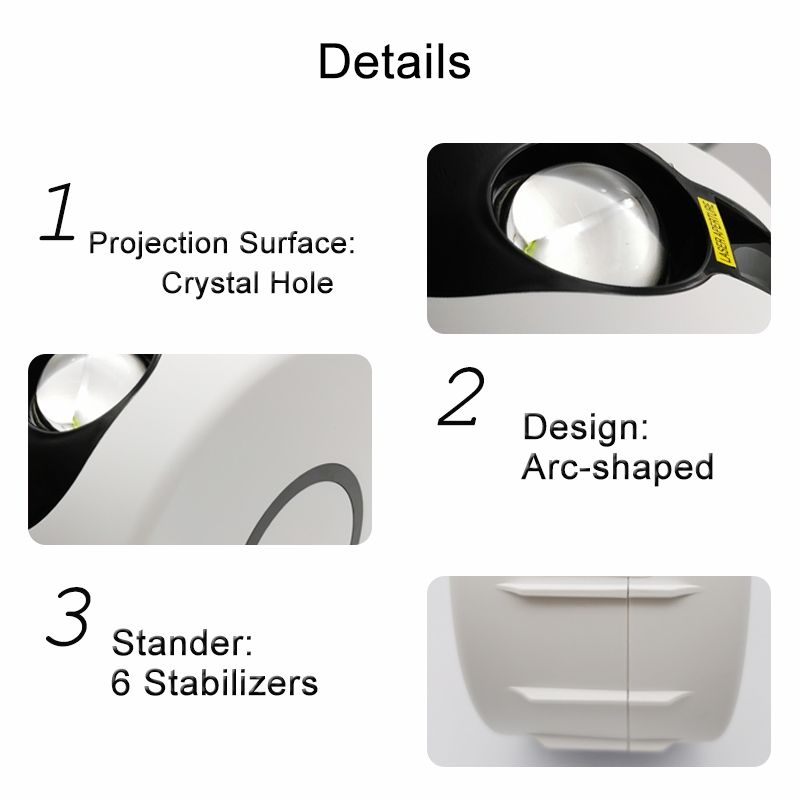 Laser Starry Sky Projetor Night Light 7 Cores 360 Graus Rotação Galáxia Lâmpada de Projeção Ambiente Quarto Noturno Iluminação Presente