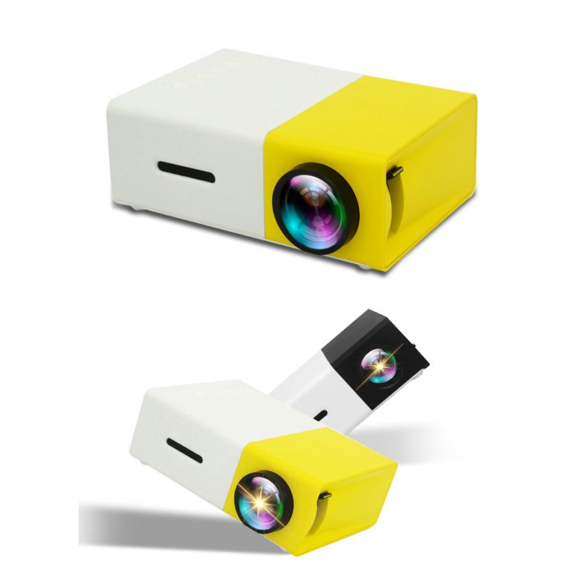 YG300 LED mini projetor 320x240 pixels suporta 1080p YG-300 HDMI USB Audio Projetor Portátil Home Media Player