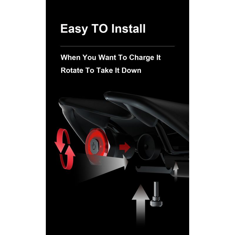 Bicicleta esperta luz traseira luz auto start parar freio ipx6 À prova d 'água usb carga ciclismo cauda taillight bike led luzes