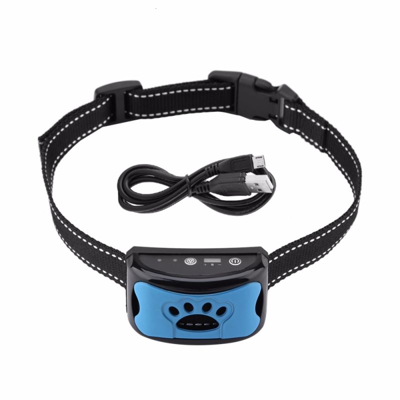 Cão de estimação anti barking dispositivo usb elétrico cães ultrassônico treinamento cão parar de latir vibração anti casca gola dropship