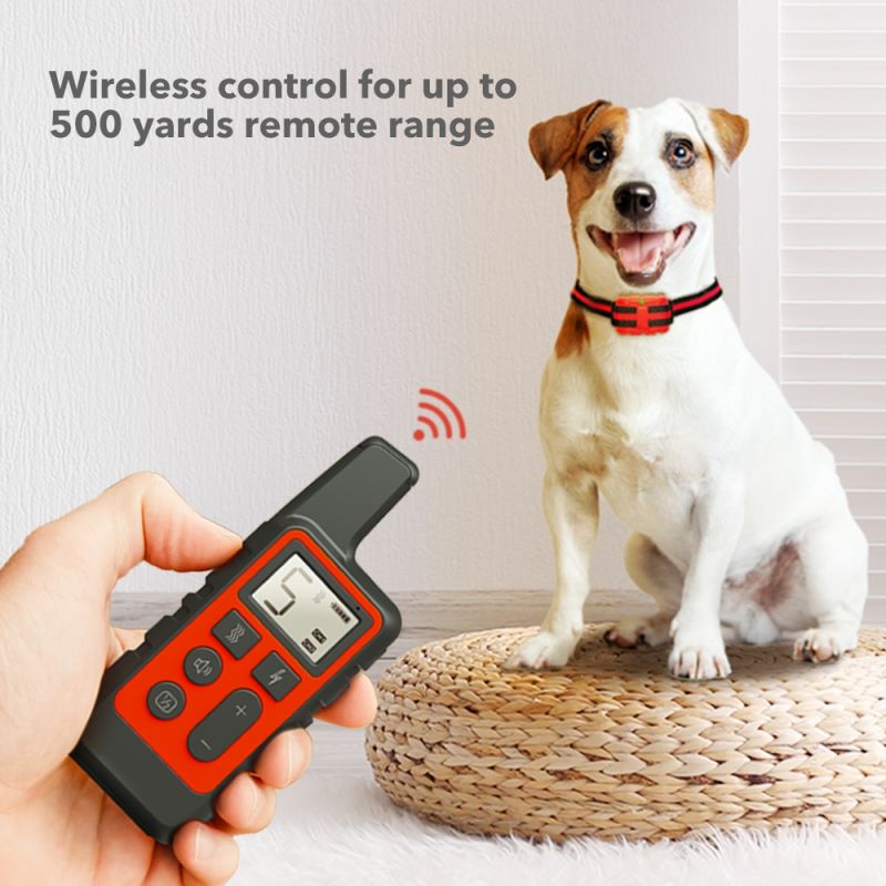 Novo Cão Treinamento Colares Recarregável Remoto Remoto Cão Elétrico Choque Colar Com Vibration Beep Treinando Colar De Cão Eletrônico