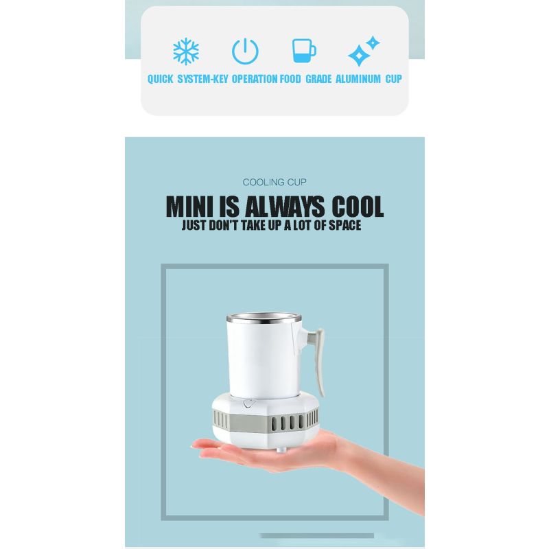 Portátil refrigerador elétrico verão bebida refrigerador chaleira instant copo de refrigeração rápida máquina de bebida fria máquina de aparelho pequeno