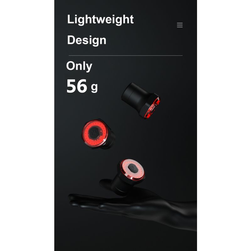 Bicicleta esperta luz traseira luz auto start parar freio ipx6 À prova d 'água usb carga ciclismo cauda taillight bike led luzes