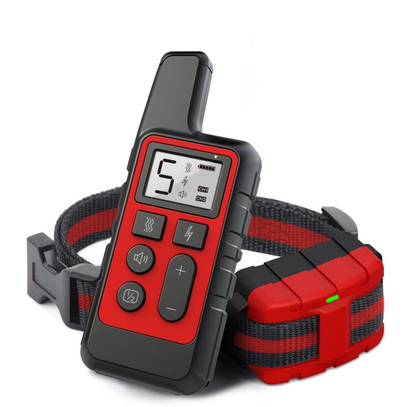 Novo Cão Treinamento Colares Recarregável Remoto Remoto Cão Elétrico Choque Colar Com Vibration Beep Treinando Colar De Cão Eletrônico