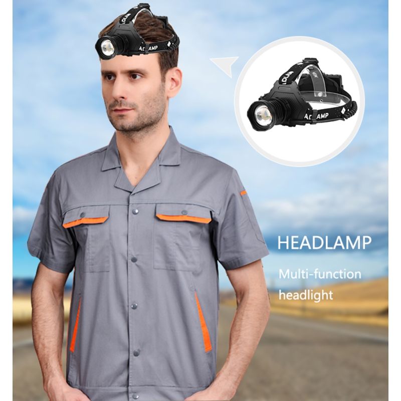 Mais poderoso XHP70 LED Headlamp 8000LM cabeça lâmpada USB recarregável farol impermeável zoom luz de pesca use 18650 bateria